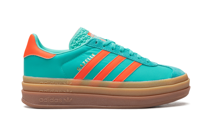 ADIDAS GAZELLE BOLD MINT RUSH IMPACT ORANGE WOMENS