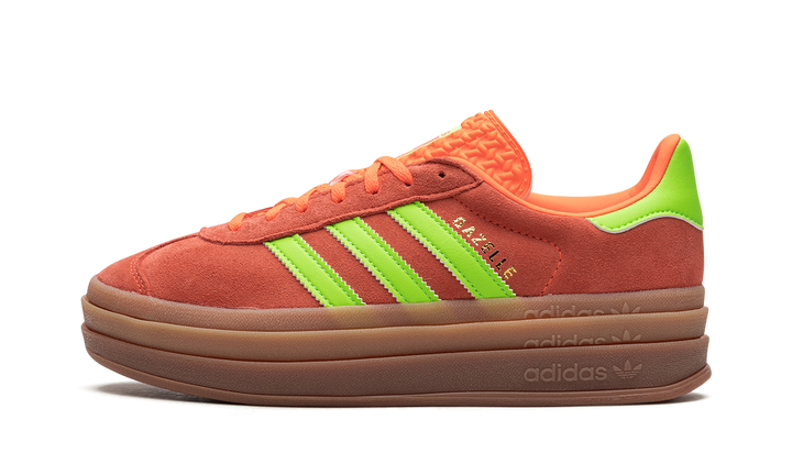 ADIDAS GAZELLE BOLD SOLAR ORANGE GREEN WOMENS