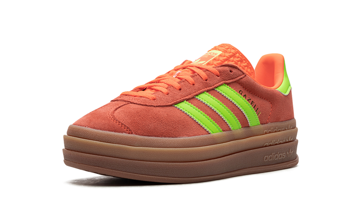 ADIDAS GAZELLE BOLD SOLAR ORANGE GREEN WOMENS