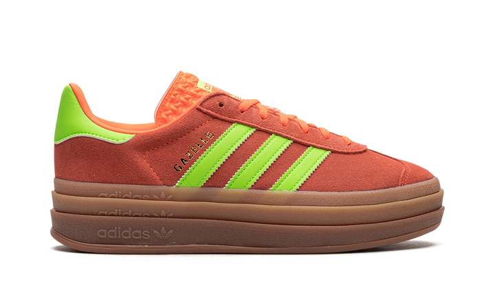 ADIDAS GAZELLE BOLD SOLAR ORANGE GREEN WOMENS