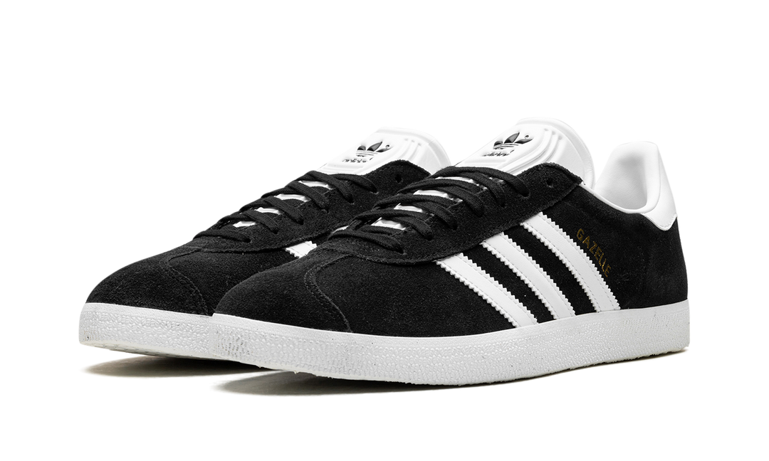 ADIDAS GAZELLE CORE BLACK WHITE GOLD