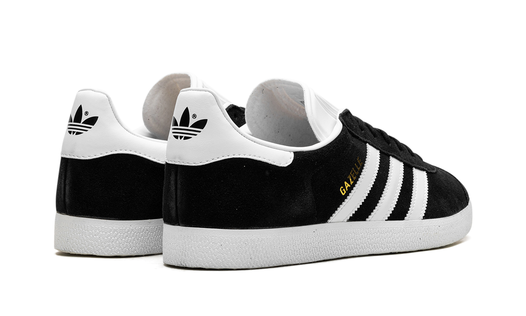 ADIDAS GAZELLE CORE BLACK WHITE GOLD