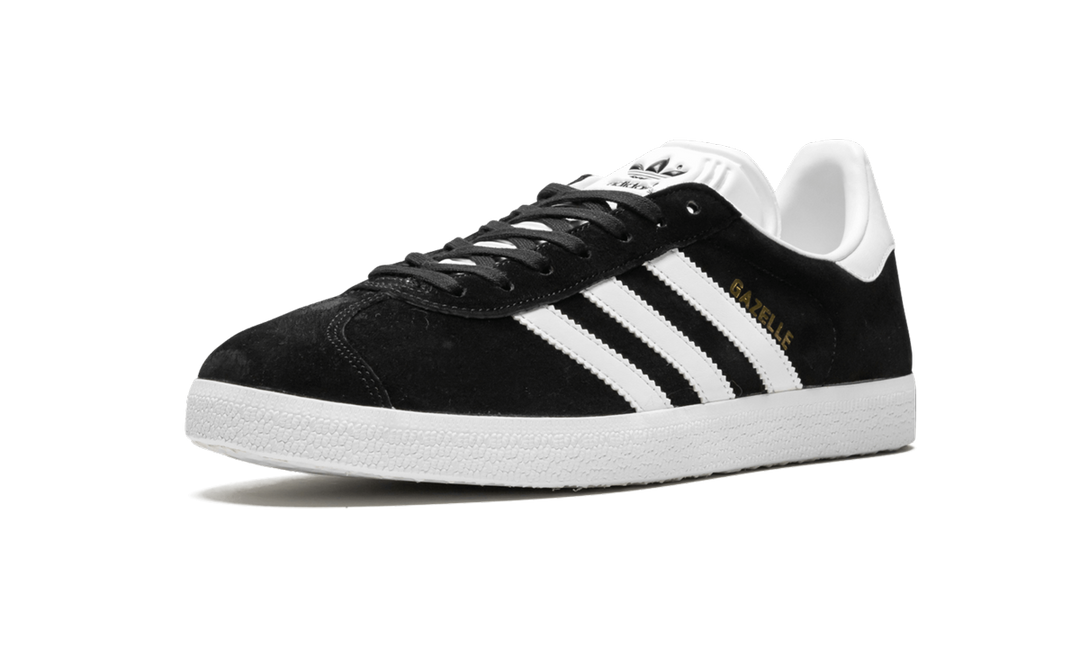 ADIDAS GAZELLE CORE BLACK WHITE GOLD