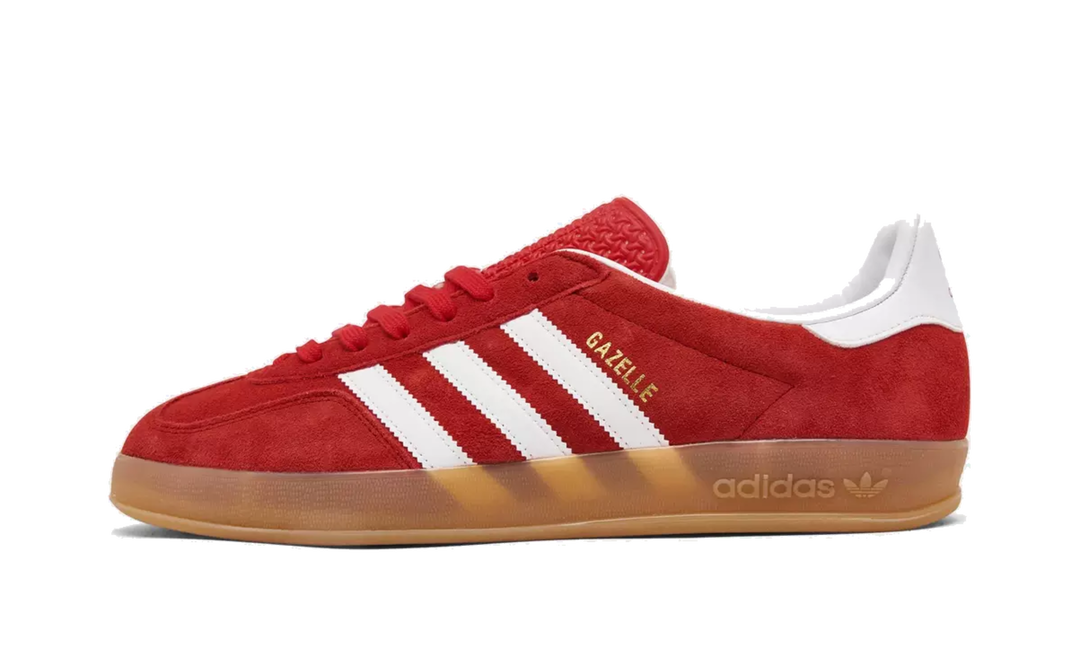 ADIDAS GAZELLE INDOOR BETTER SCARLET CLOUD WHITE GUM (GS)