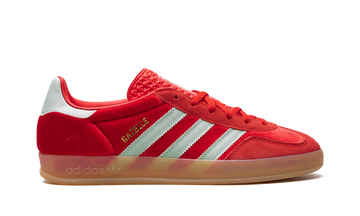 ADIDAS GAZELLE INDOOR BETTER SCARLET HAZY GREEN (WOMEN'S) — Stock