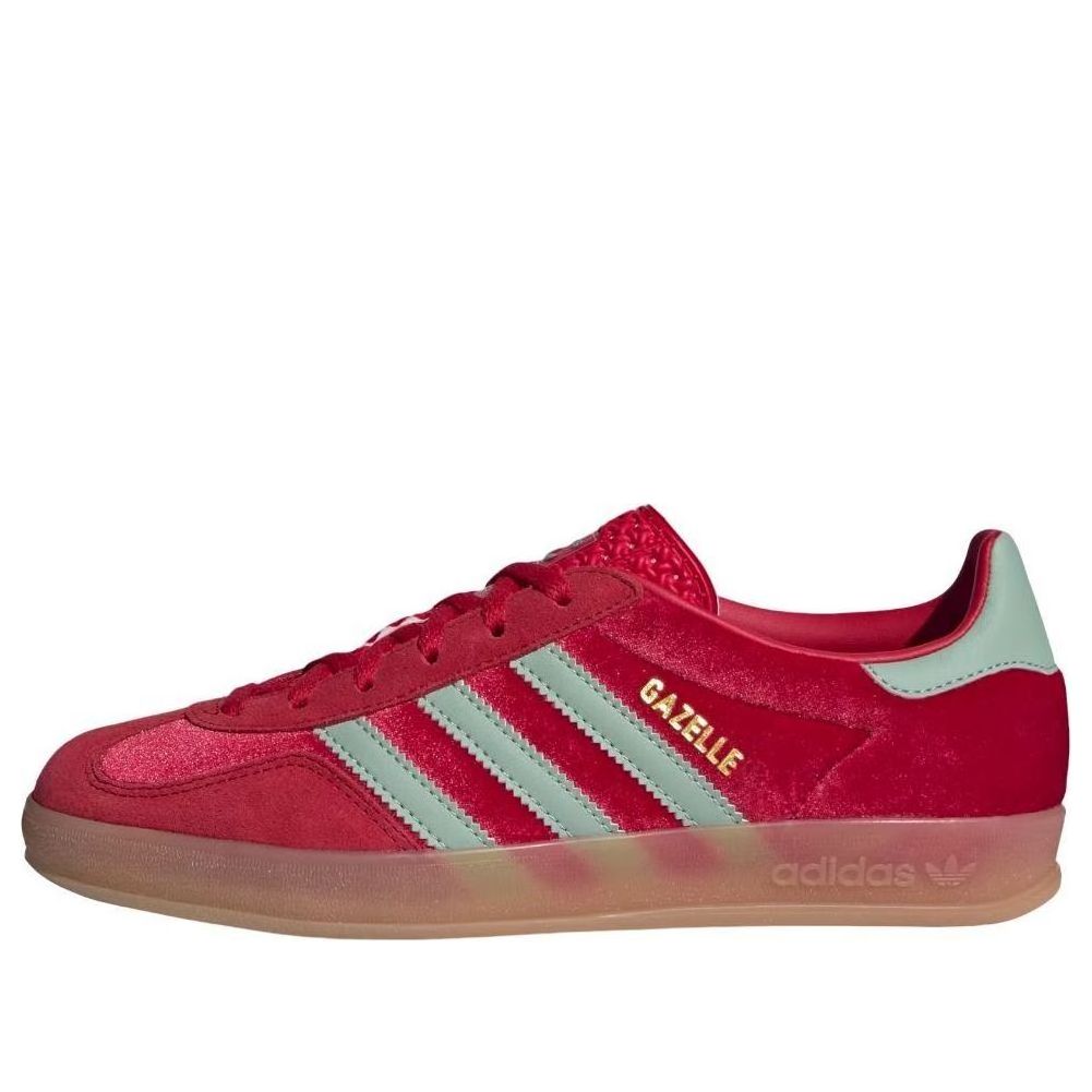 ADIDAS GAZELLE INDOOR BETTER SCARLET HAZY GREEN (WOMEN&