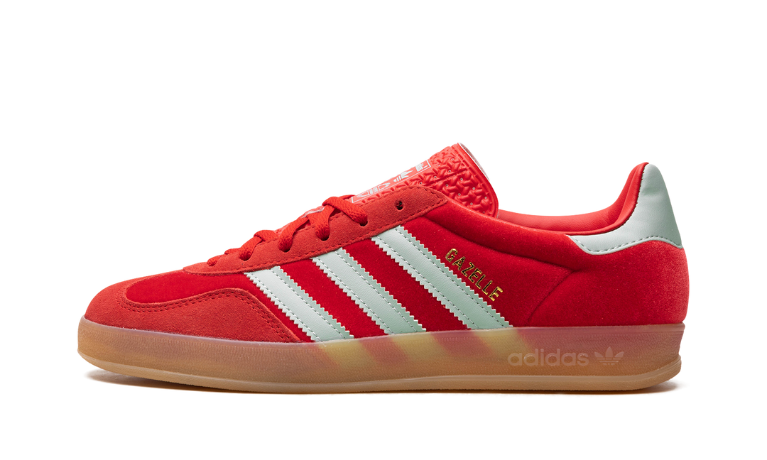 ADIDAS GAZELLE INDOOR BETTER SCARLET HAZY GREEN (WOMEN&