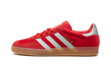 ADIDAS GAZELLE INDOOR BETTER SCARLET HAZY GREEN (WOMEN'S) — Stock