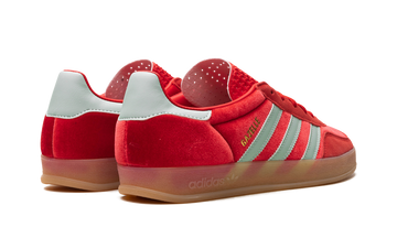 ADIDAS GAZELLE INDOOR BETTER SCARLET HAZY GREEN (WOMEN'S) — Stock