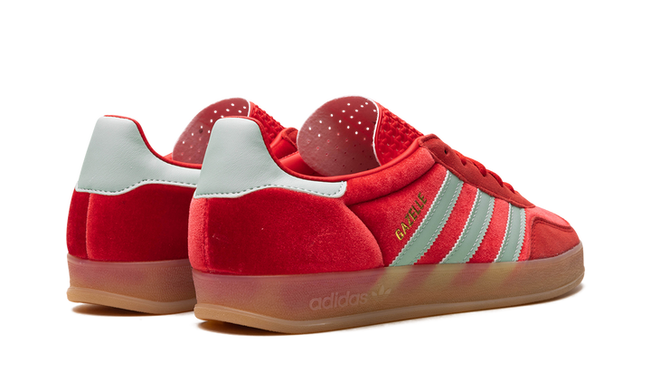 ADIDAS GAZELLE INDOOR BETTER SCARLET HAZY GREEN (WOMEN&
