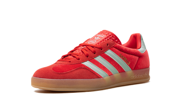 ADIDAS GAZELLE INDOOR BETTER SCARLET HAZY GREEN (WOMEN'S) — Stock
