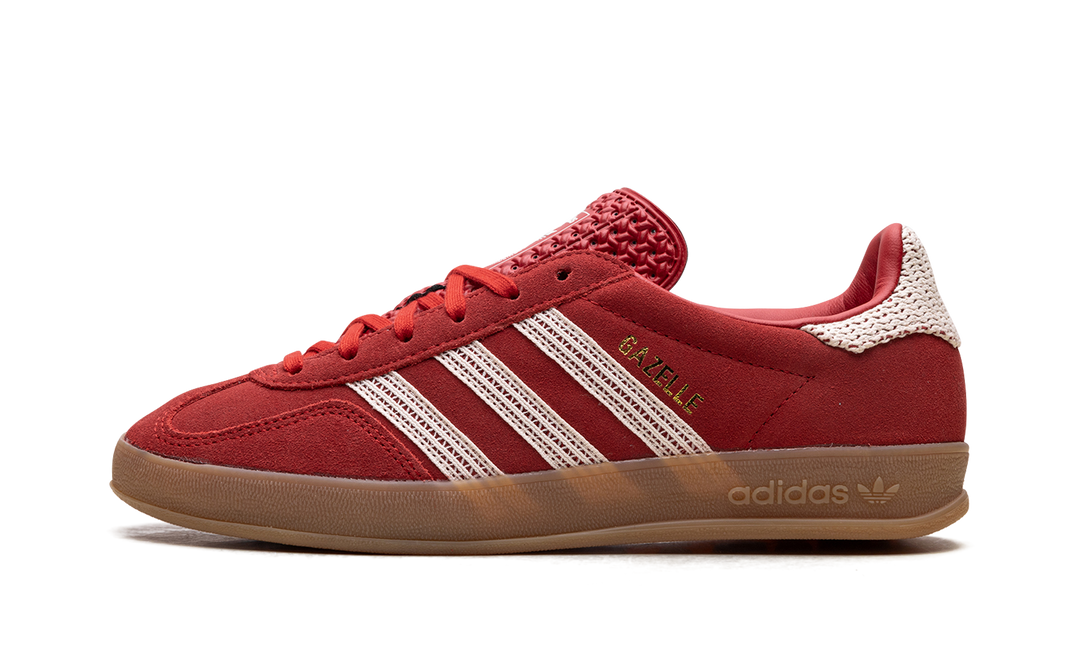 ADIDAS GAZELLE INDOOR BETTER SCARLET WONDER WHITE GUM (WOMEN&