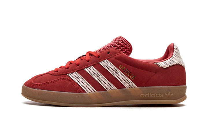 ADIDAS GAZELLE INDOOR BETTER SCARLET WONDER WHITE GUM (WOMEN&
