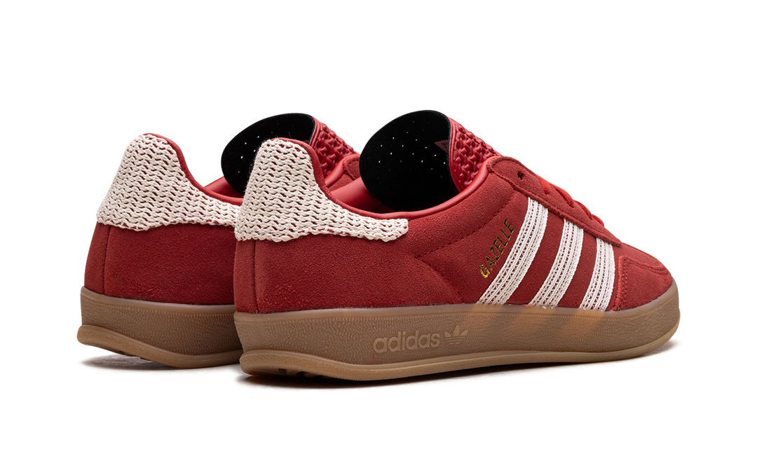 ADIDAS GAZELLE INDOOR BETTER SCARLET WONDER WHITE GUM (WOMEN&