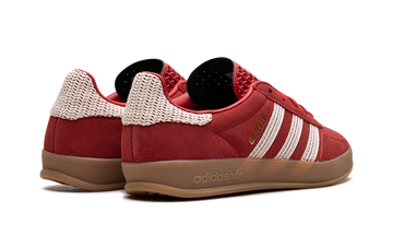 ADIDAS GAZELLE INDOOR BETTER SCARLET WONDER WHITE GUM (WOMEN'S) — Stock