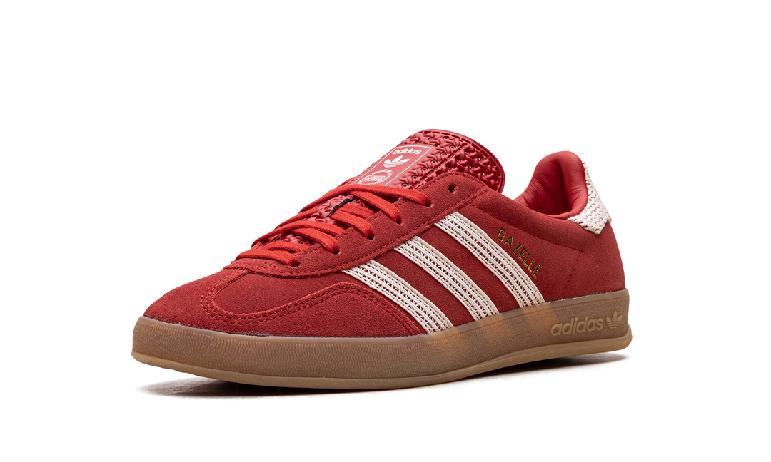 ADIDAS GAZELLE INDOOR BETTER SCARLET WONDER WHITE GUM (WOMEN&