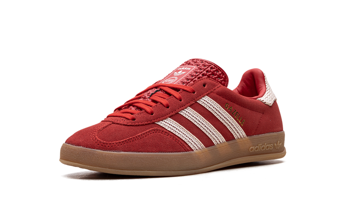 ADIDAS GAZELLE INDOOR BETTER SCARLET WONDER WHITE GUM (WOMEN&