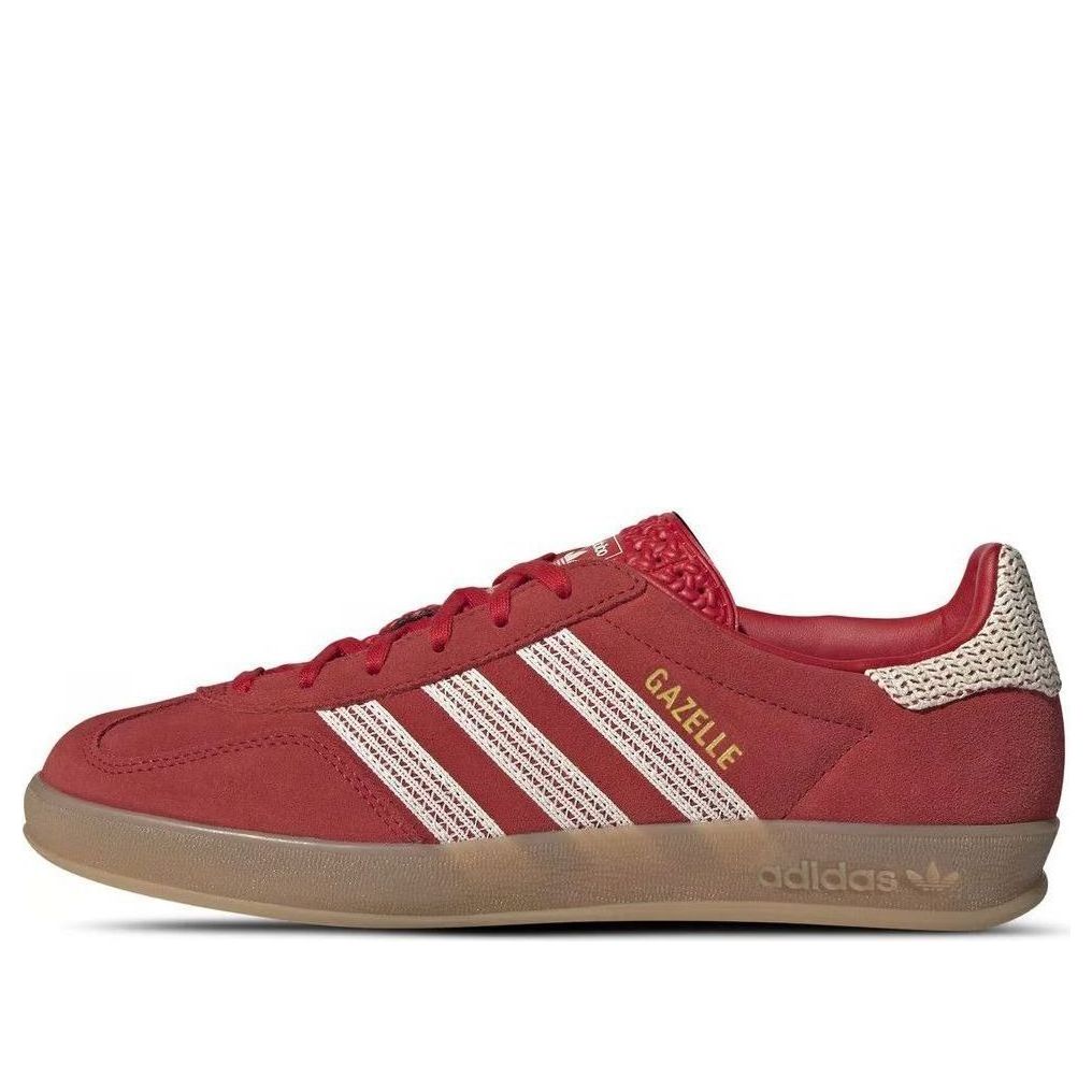 ADIDAS GAZELLE INDOOR BETTER SCARLET WONDER WHITE GUM (WOMEN&