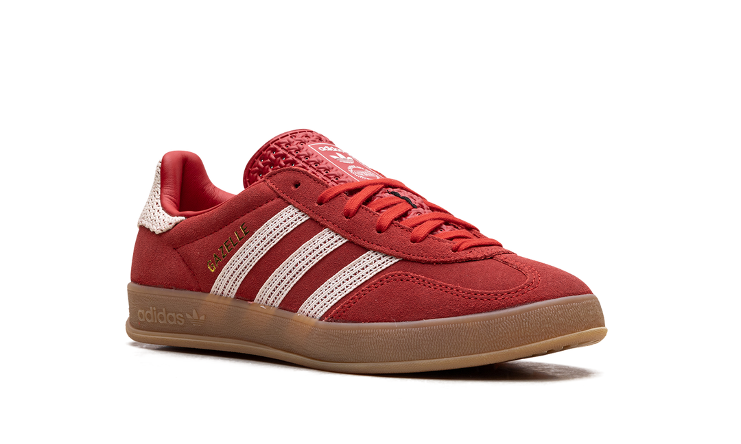 ADIDAS GAZELLE INDOOR BETTER SCARLET WONDER WHITE GUM (WOMEN&