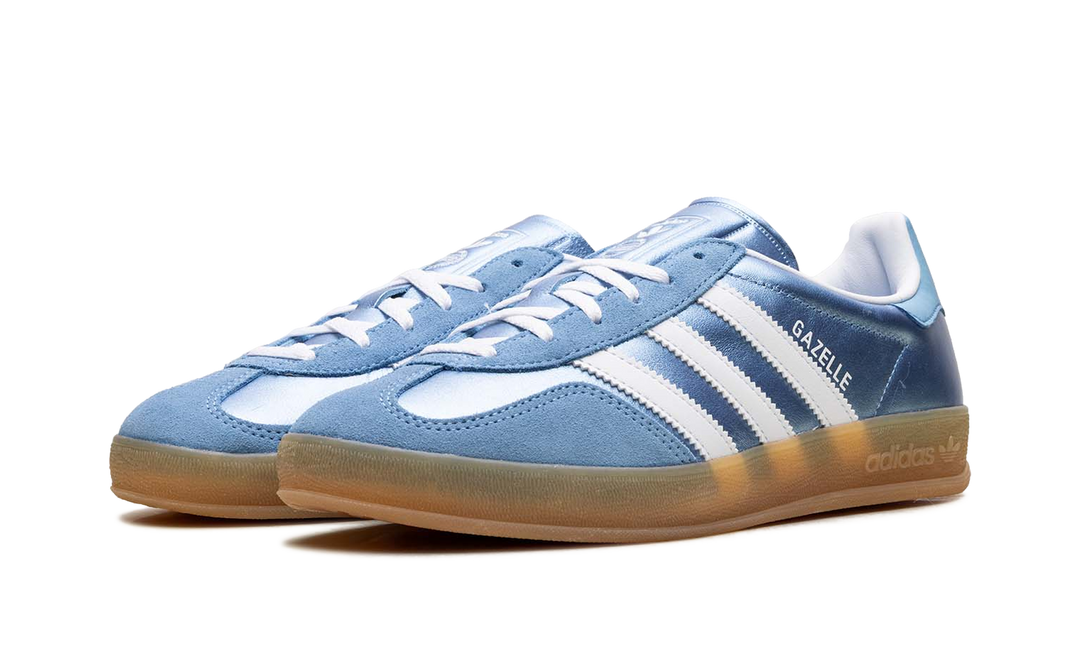ADIDAS GAZELLE INDOOR BLUE CLOUD WHITE GUM WOMENS