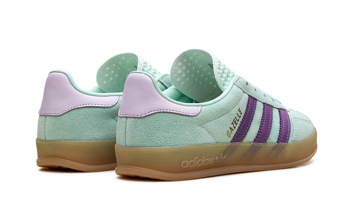 ADIDAS GAZELLE INDOOR CLEAR MINT ACTIVE PURPLE WOMENS