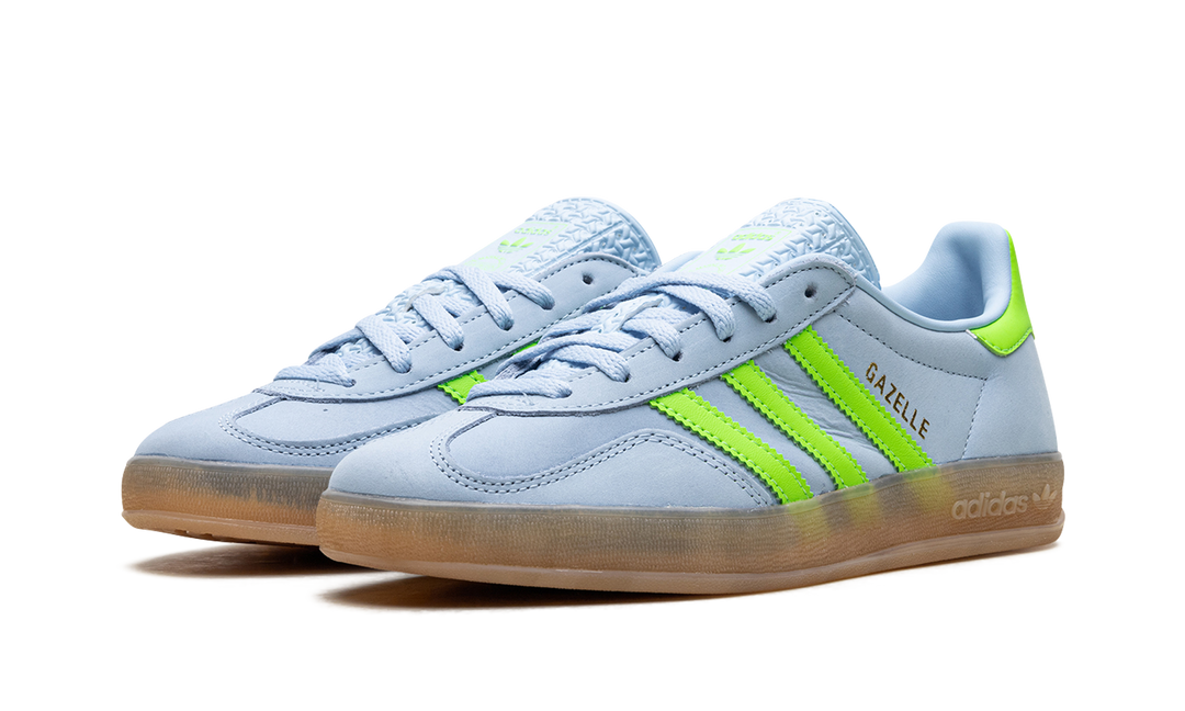 ADIDAS GAZELLE INDOOR CLEAR SKY SOLAR GREEN (WOMEN&