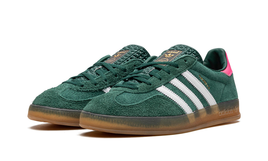 ADIDAS GAZELLE INDOOR COLLEGIATE GREEN LUCID PINK (WOMEN&