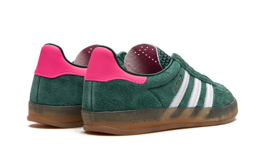 ADIDAS GAZELLE INDOOR COLLEGIATE GREEN LUCID PINK (WOMEN&