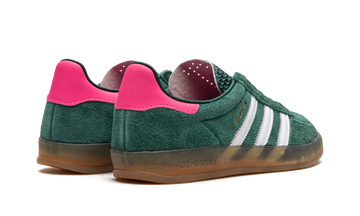 ADIDAS GAZELLE INDOOR COLLEGIATE GREEN LUCID PINK (WOMEN'S) — Stock