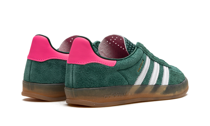 ADIDAS GAZELLE INDOOR COLLEGIATE GREEN LUCID PINK (WOMEN&