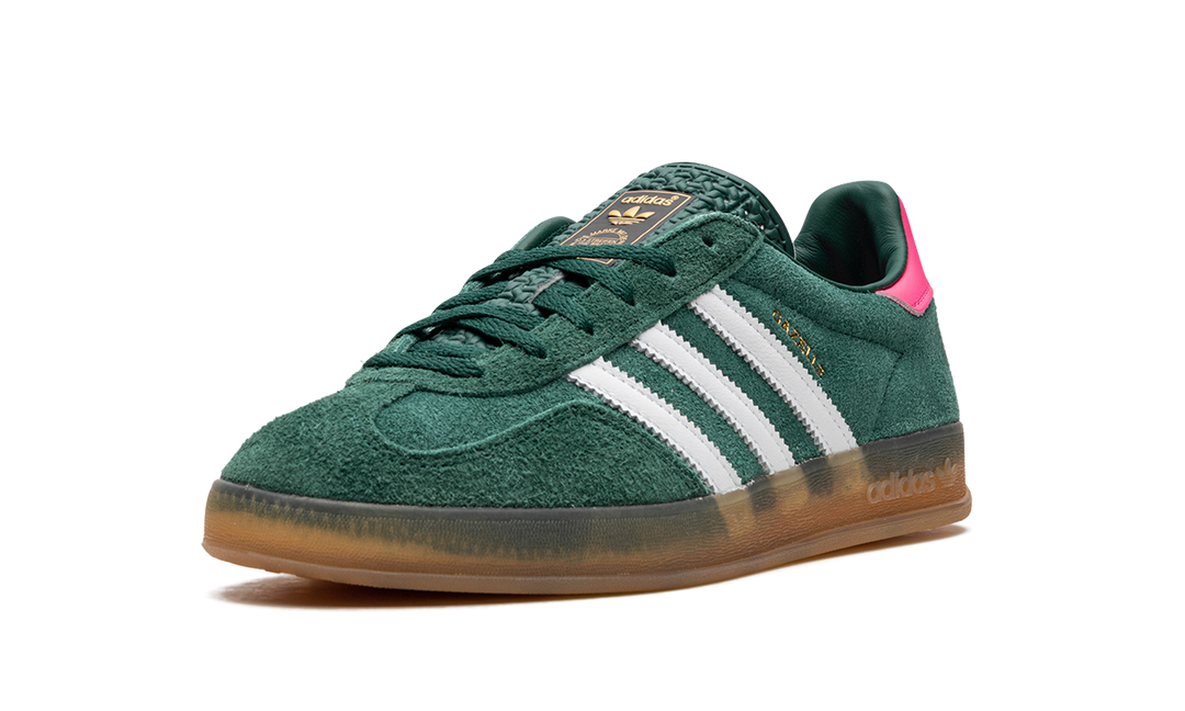 ADIDAS GAZELLE INDOOR COLLEGIATE GREEN LUCID PINK (WOMEN&