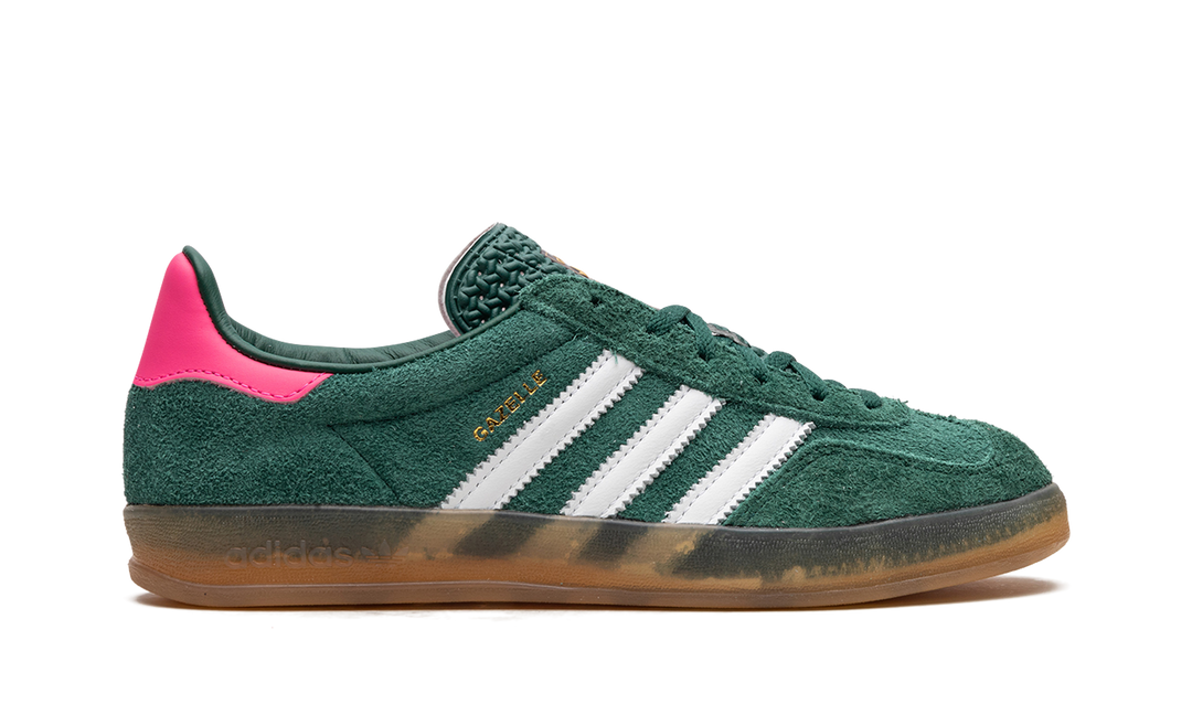 ADIDAS GAZELLE INDOOR COLLEGIATE GREEN LUCID PINK (WOMEN&
