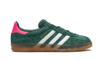 ADIDAS GAZELLE INDOOR COLLEGIATE GREEN LUCID PINK (WOMEN'S) — Stock