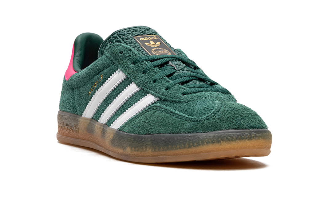ADIDAS GAZELLE INDOOR COLLEGIATE GREEN LUCID PINK (WOMEN&
