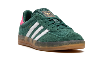 ADIDAS GAZELLE INDOOR COLLEGIATE GREEN LUCID PINK (WOMEN'S) — Stock
