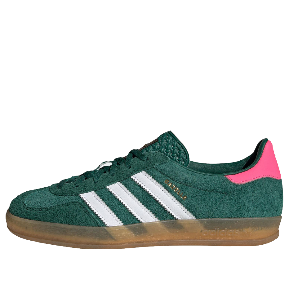 ADIDAS GAZELLE INDOOR COLLEGIATE GREEN LUCID PINK (WOMEN&