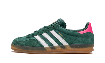 ADIDAS GAZELLE INDOOR COLLEGIATE GREEN LUCID PINK (WOMEN'S) — Stock