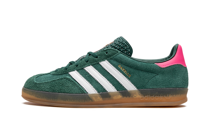ADIDAS GAZELLE INDOOR COLLEGIATE GREEN LUCID PINK (WOMEN&