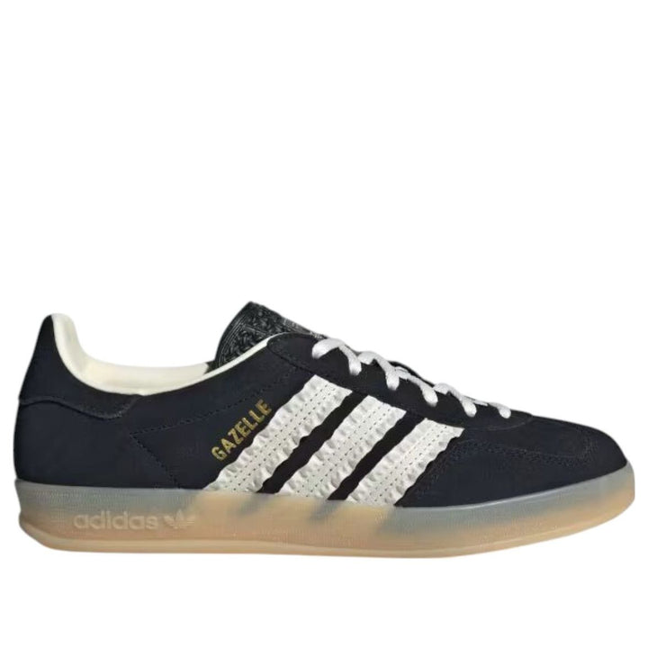 ADIDAS GAZELLE INDOOR CORE BLACK CREAM WHITE GUM (WOMEN&