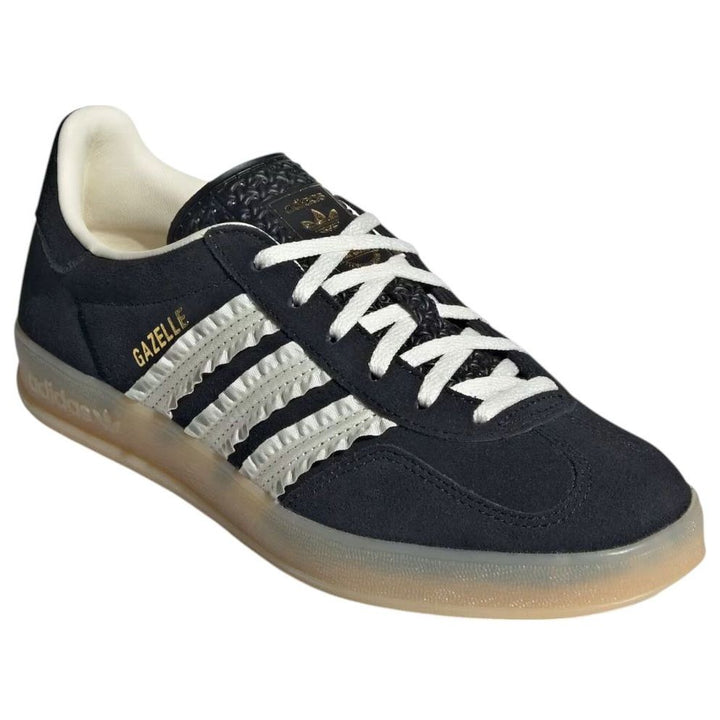 ADIDAS GAZELLE INDOOR CORE BLACK CREAM WHITE GUM (WOMEN&