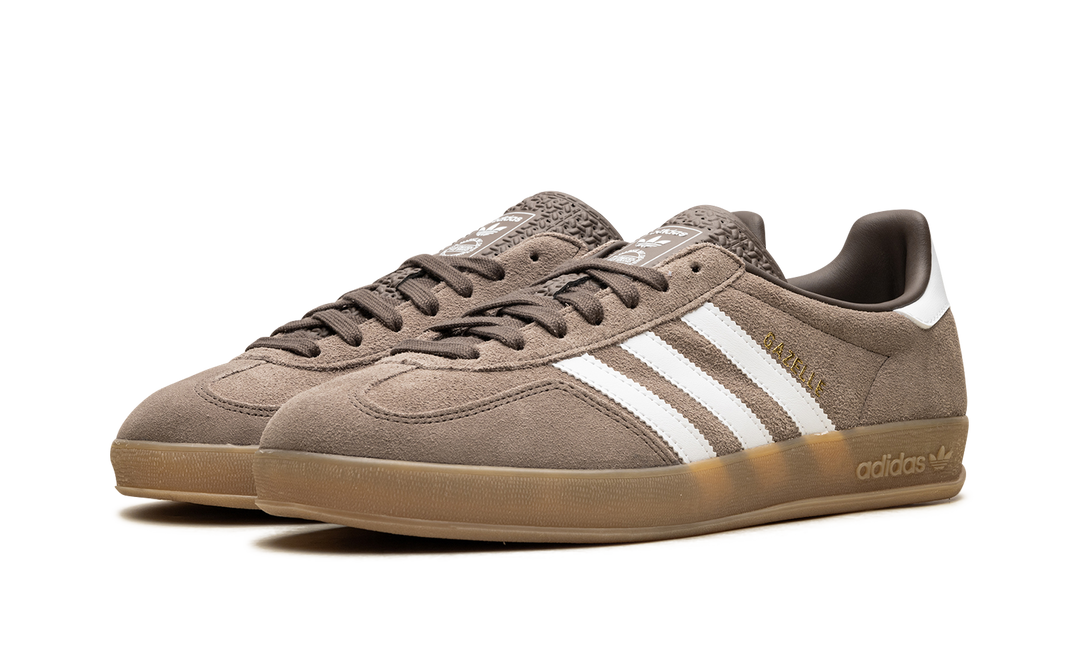 ADIDAS GAZELLE INDOOR EARTH STRATA WHITE GOLD METALLIC