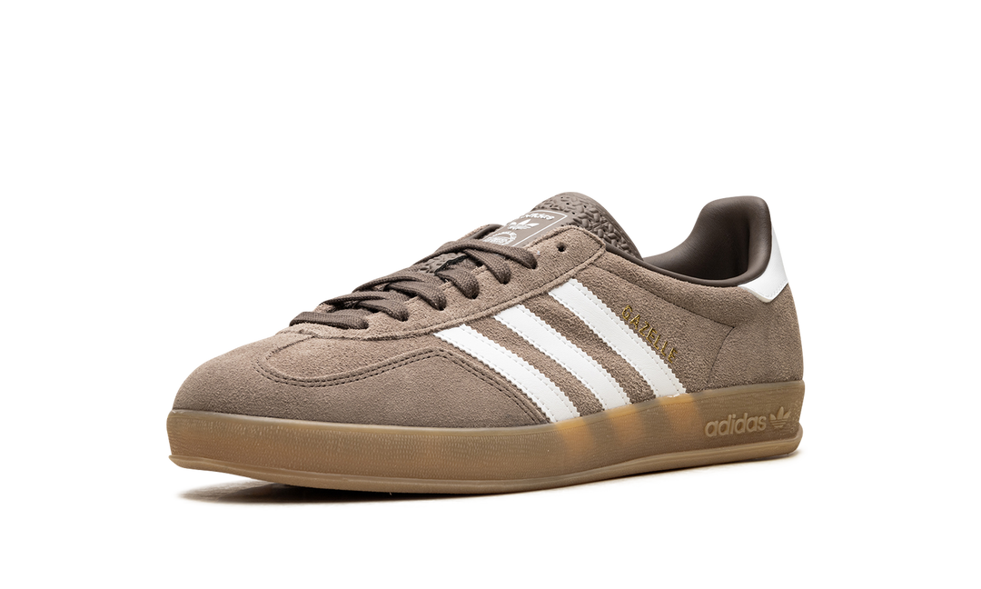 ADIDAS GAZELLE INDOOR EARTH STRATA WHITE GOLD METALLIC