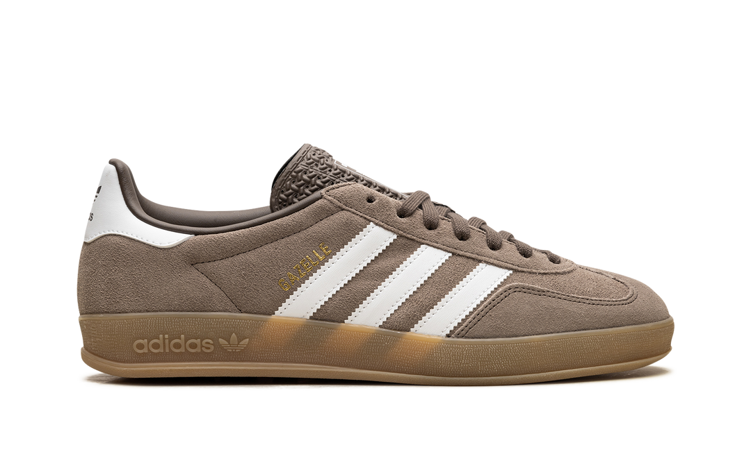ADIDAS GAZELLE INDOOR EARTH STRATA WHITE GOLD METALLIC