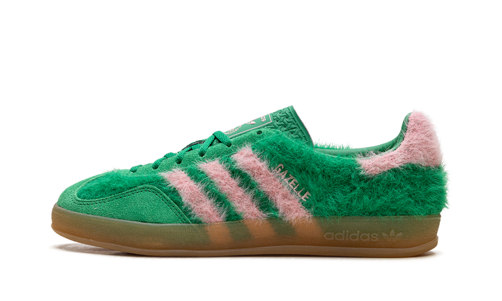 ADIDAS GAZELLE INDOOR GREEN GLOW PINK WOMENS
