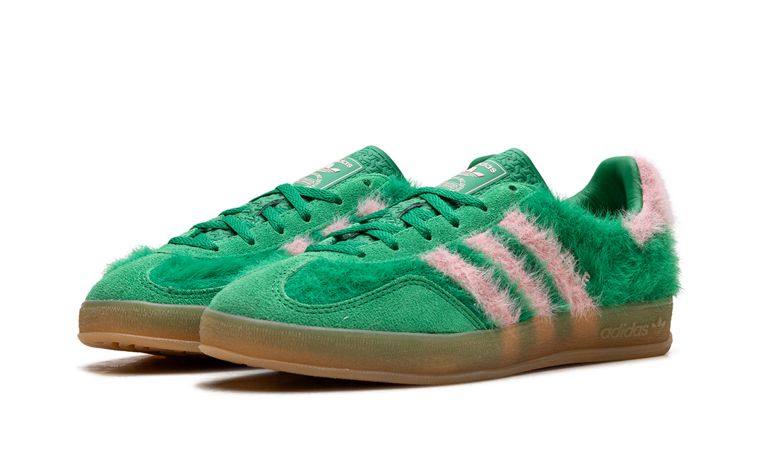ADIDAS GAZELLE INDOOR GREEN GLOW PINK WOMENS