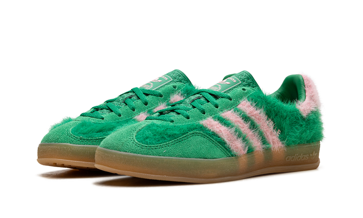 ADIDAS GAZELLE INDOOR GREEN GLOW PINK WOMENS