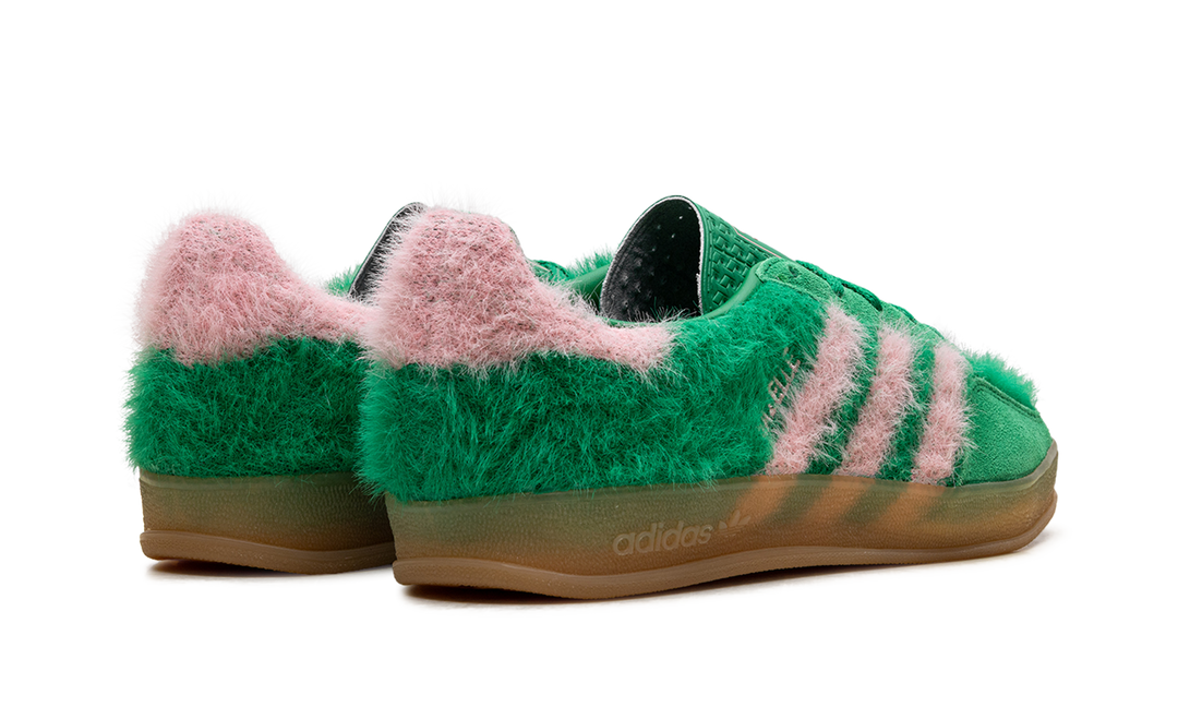 ADIDAS GAZELLE INDOOR GREEN GLOW PINK WOMENS