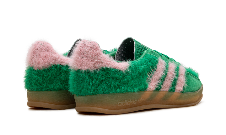ADIDAS GAZELLE INDOOR GREEN GLOW PINK WOMENS