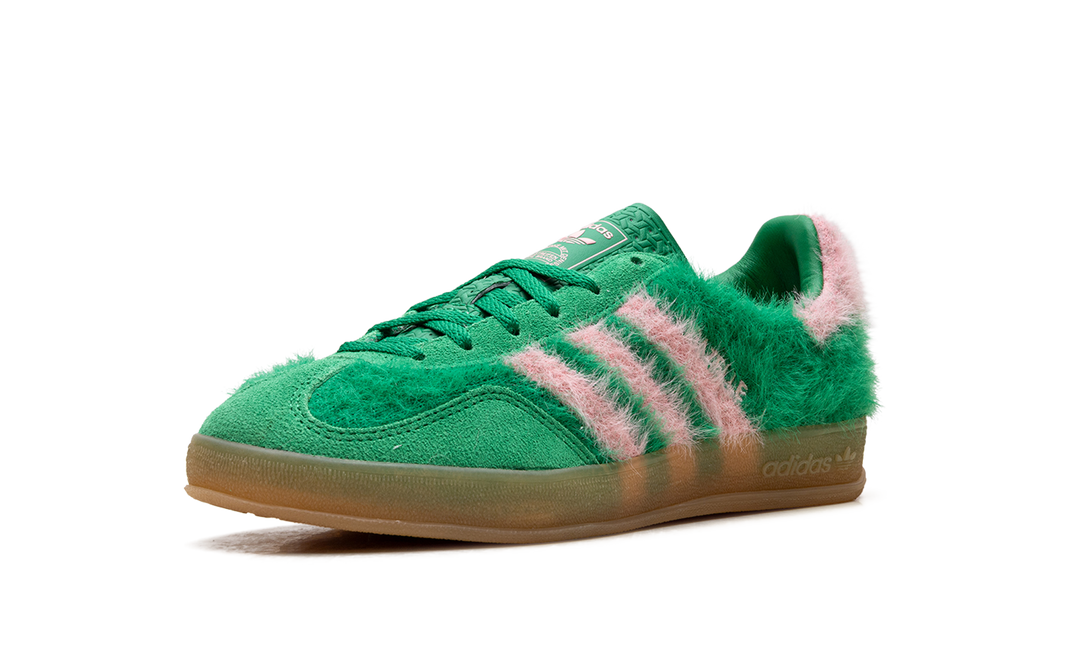 ADIDAS GAZELLE INDOOR GREEN GLOW PINK WOMENS