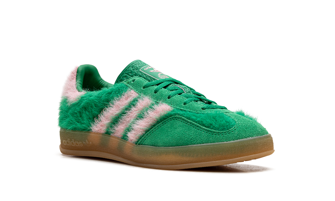 ADIDAS GAZELLE INDOOR GREEN GLOW PINK WOMENS